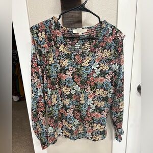 LOFT Multicolor Floral Top
